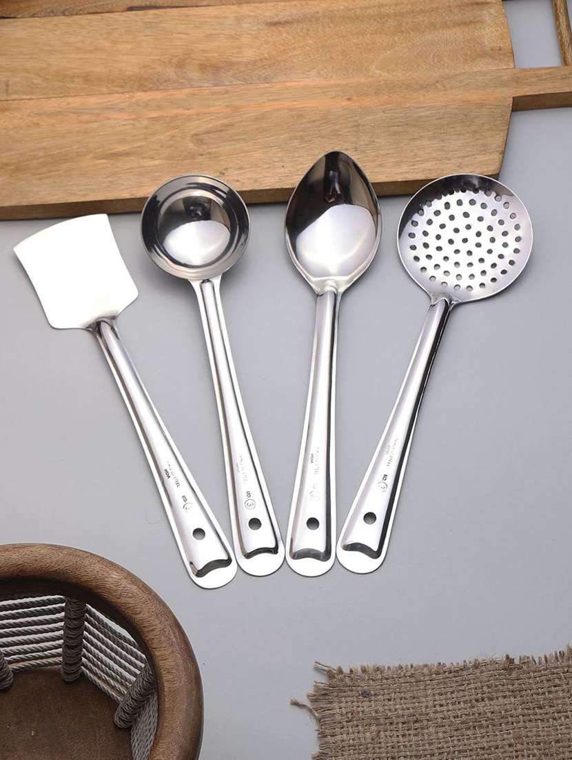 stainless steel heavy gauge non-stick 4 piece set  kitchen tools