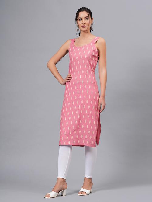 women sleeveless straight kurta - 21130642 - Standard Image - 0