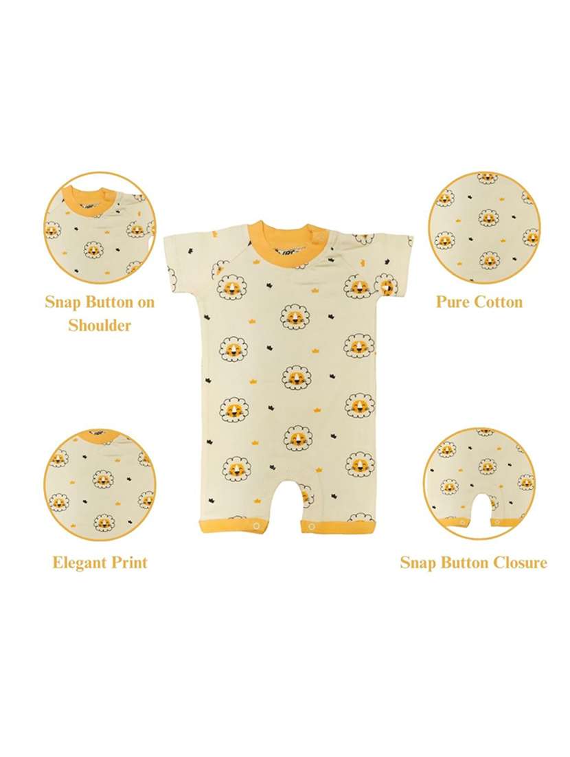 kids round neck printed romper - 21130669 -  Standard Image - 2