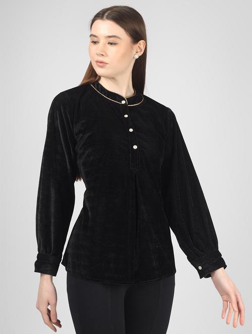 women solid color a-line tunic - 21130695 -  Standard Image - 0