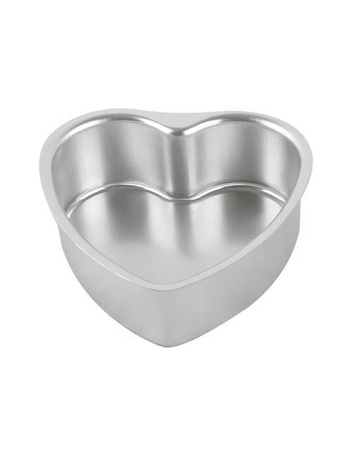 heart shape aluminium baking cake mould | cake pan | cake pot (7x2 inch) - 21130704 -  Standard Image - 0