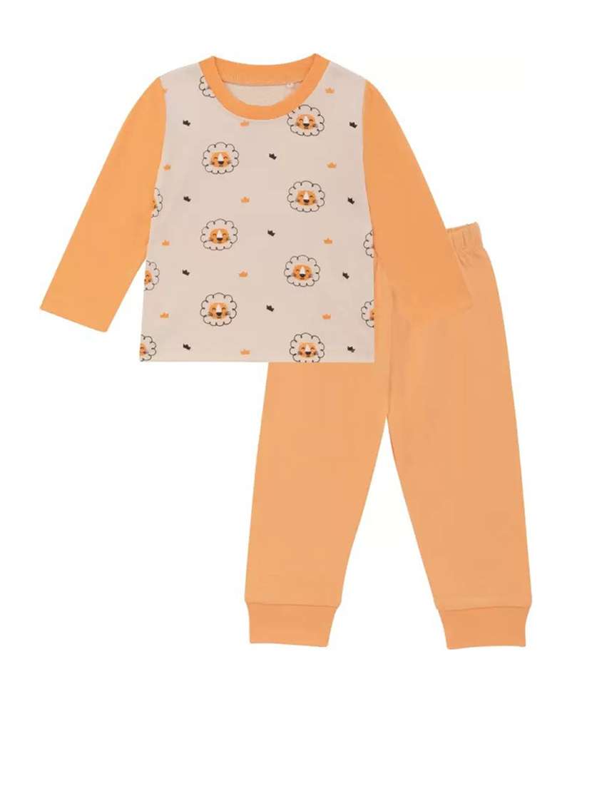 kids printed full length set