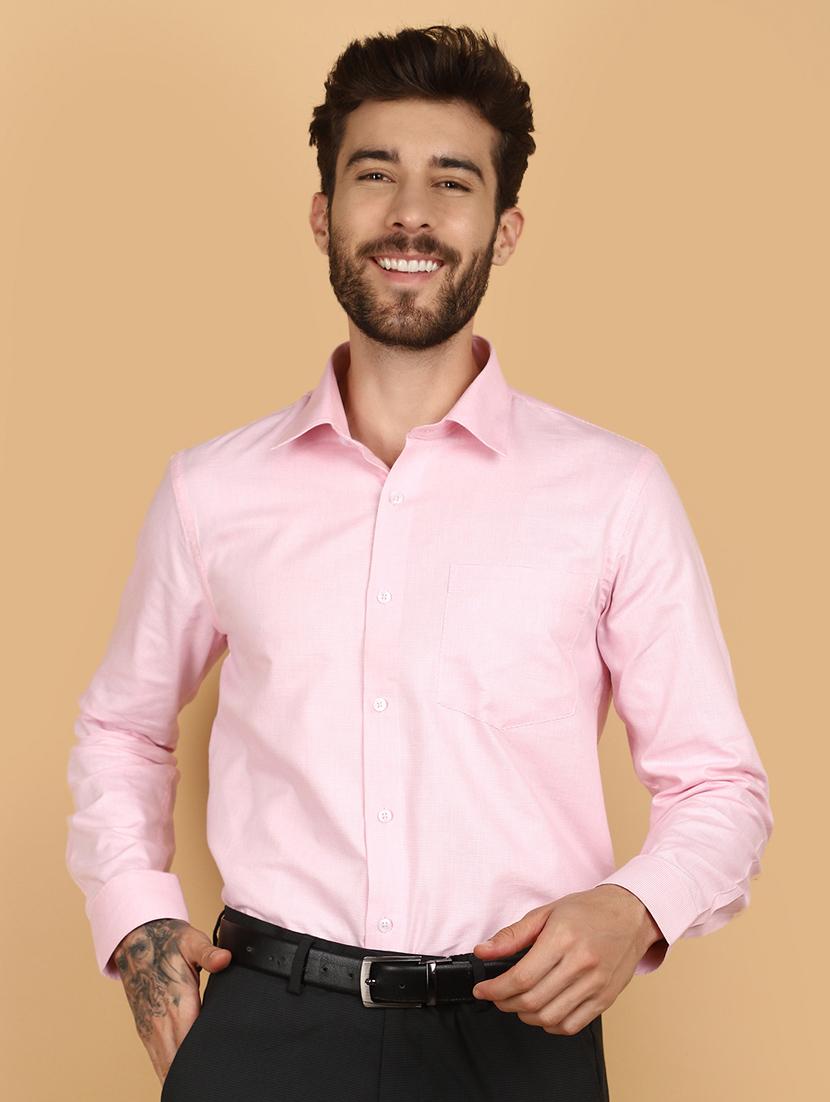 pink cotton formal shirt