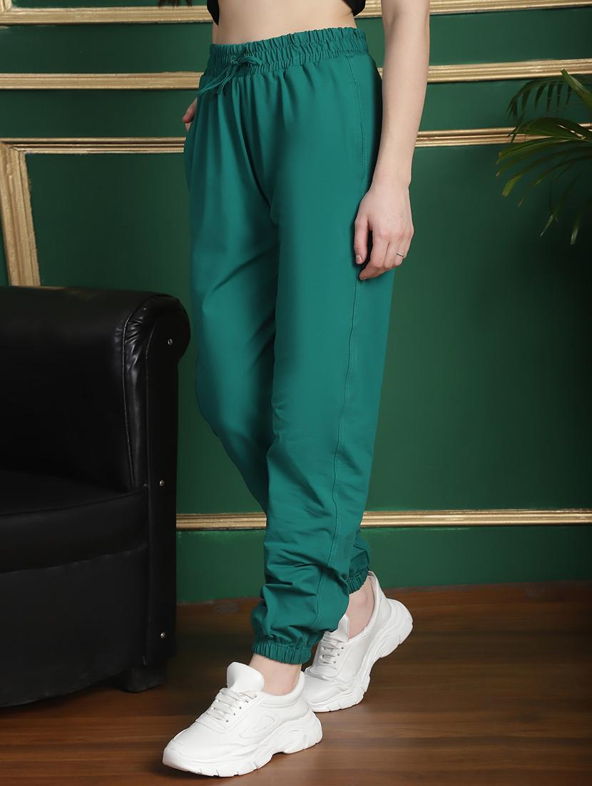 women solid mid rise relaxed fit jogger - 21131155 - Standard Image - 2