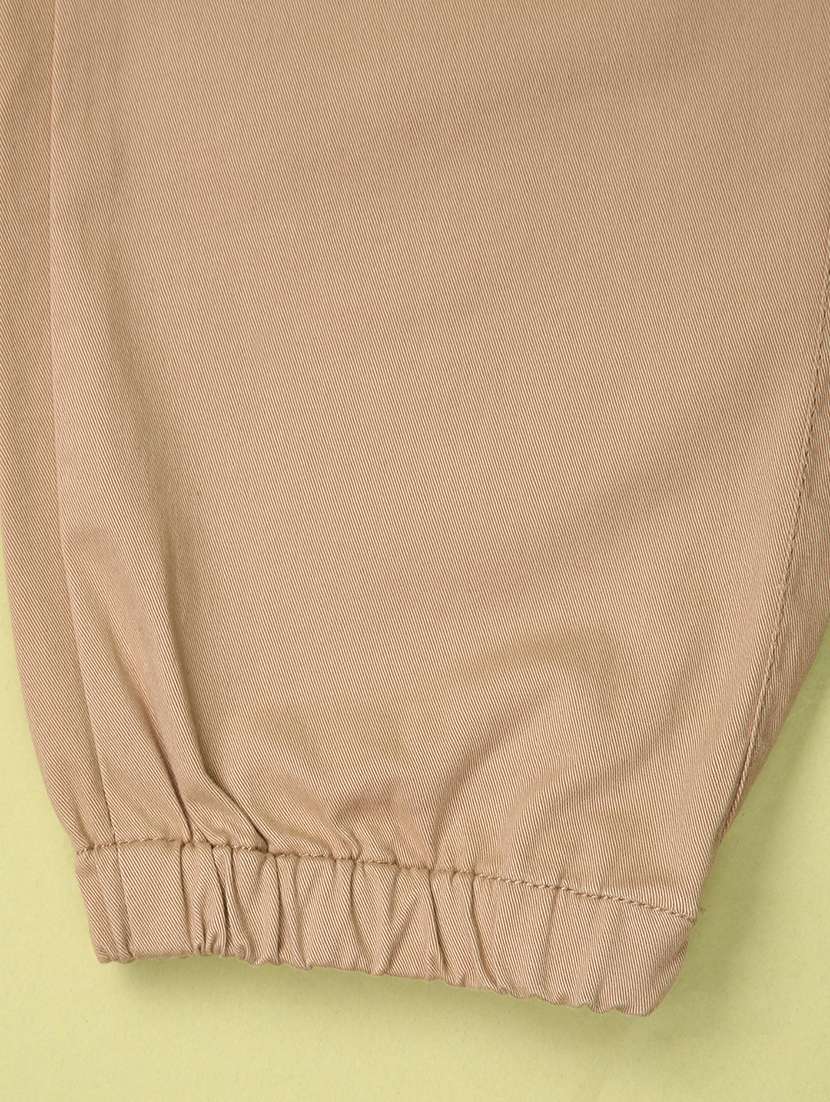 girls beige solid mid rise cargo - 21131308 -  Standard Image - 2
