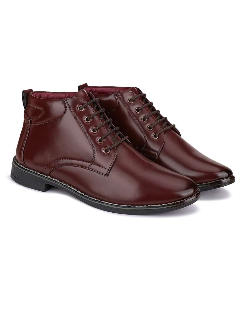 brown leather laceup slip ons