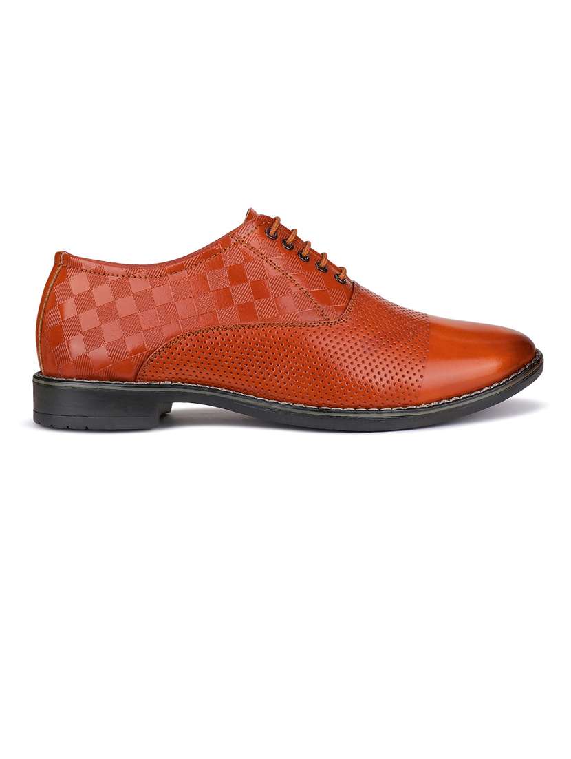 men solid lace-up formal shoes - 21132219 - Standard Image - 2