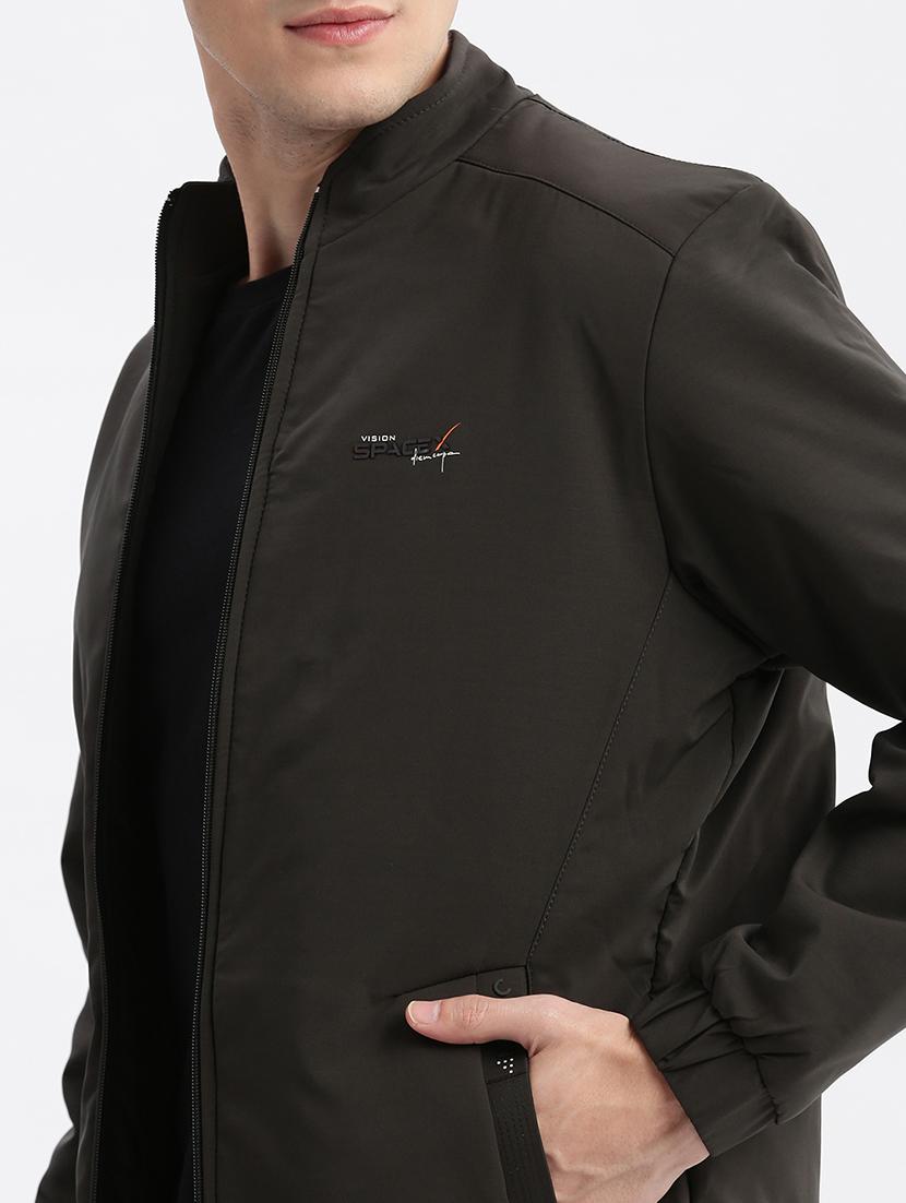 olive nylon bomber jacket - 21132331 - Standard Image - 7