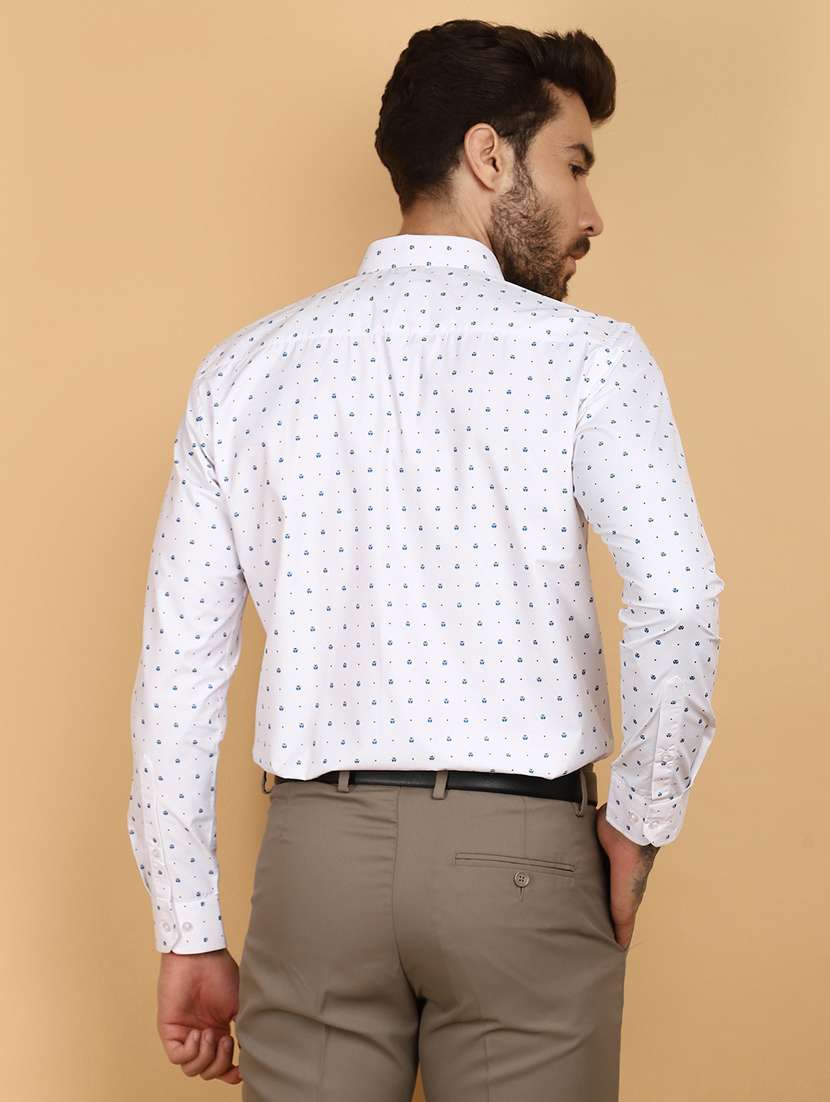 white cotton formal shirt - 21132588 -  Standard Image - 2