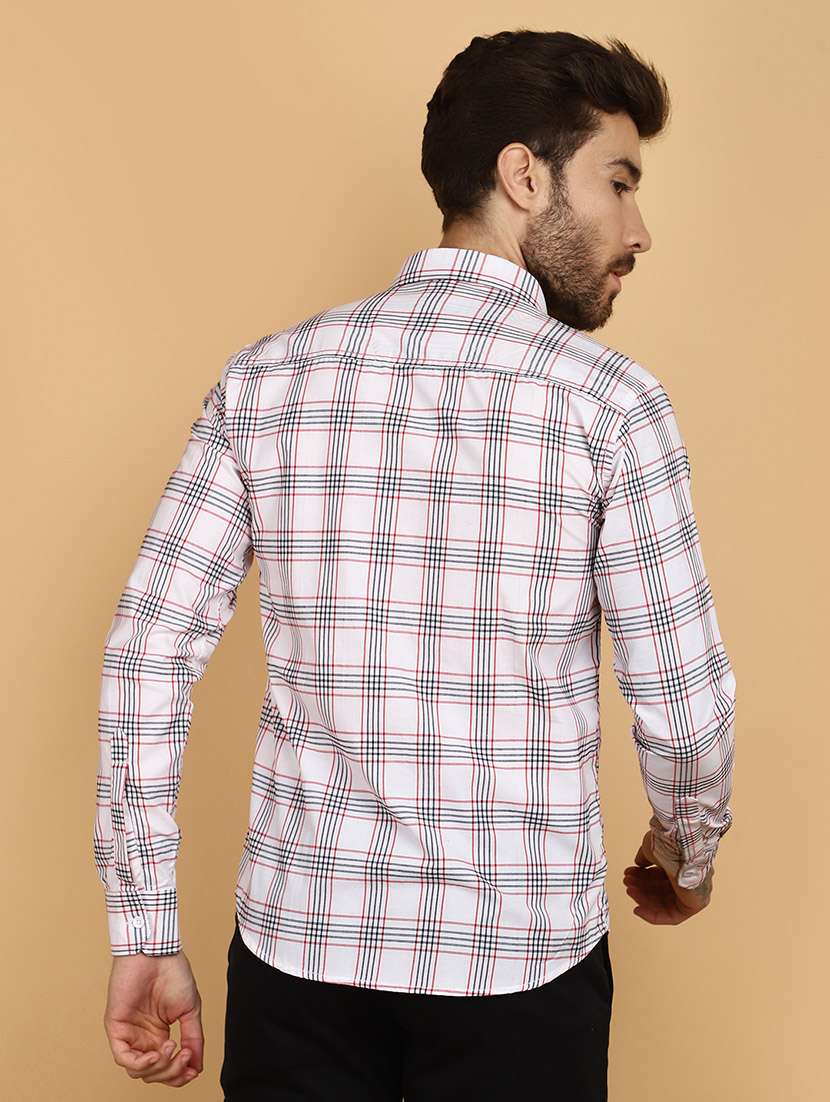 men checkered cotton casual shirt - 21132638 -  Standard Image - 2