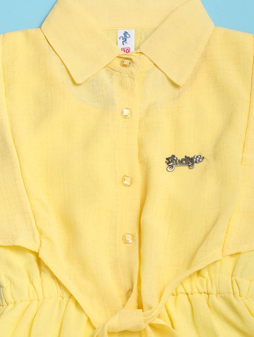 girls mustard solid tops - 21132652 -  Standard Image - 2