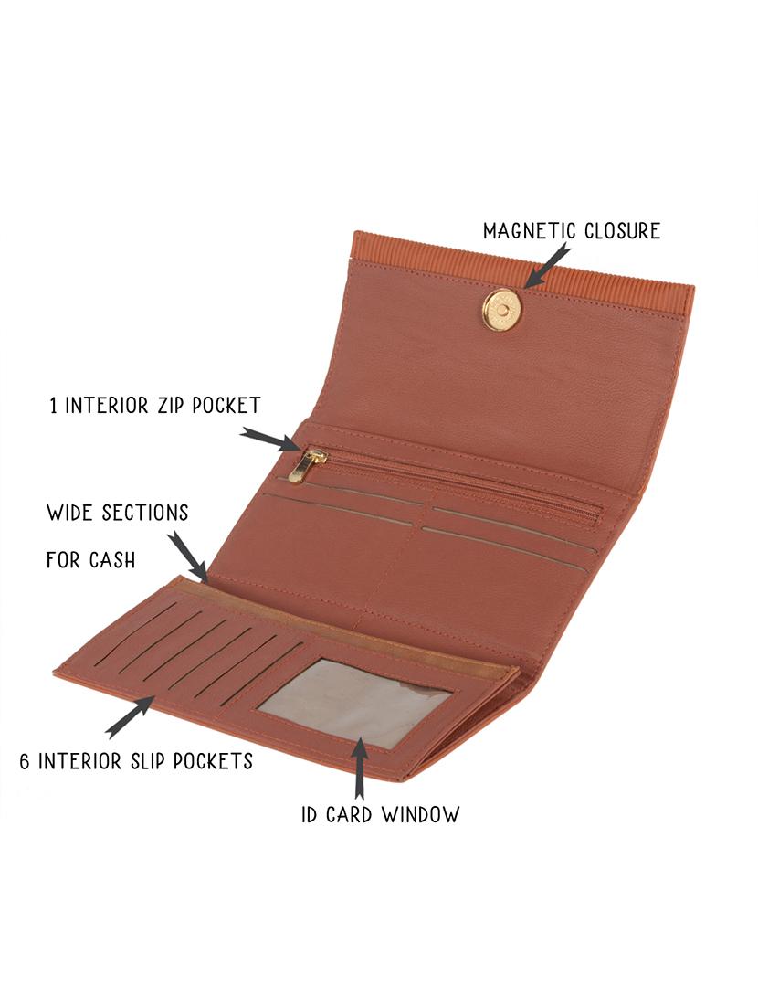 tan pvc wallet - 21132902 - Standard Image - 2