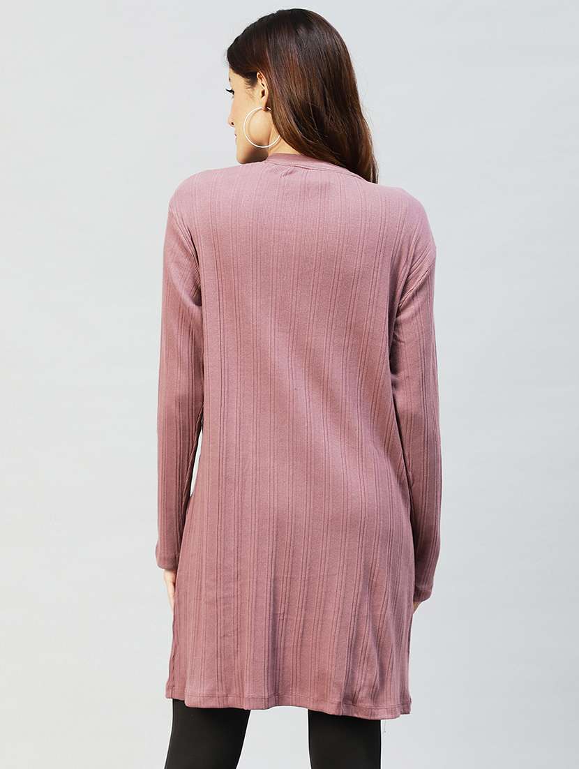 women solid long sleeves regular shrug - 21134111 -  Standard Image - 2