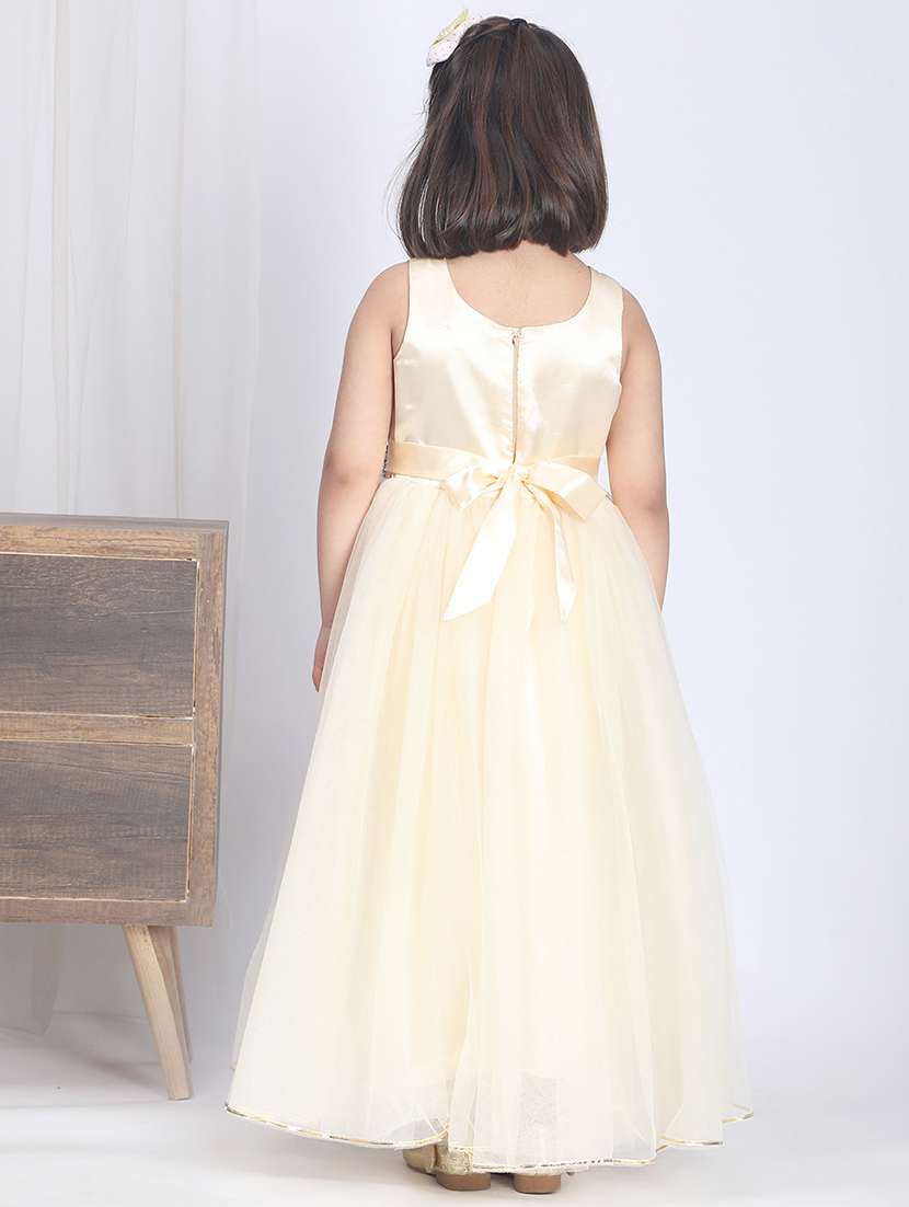 girls round neck net frock - 21134267 -  Standard Image - 2