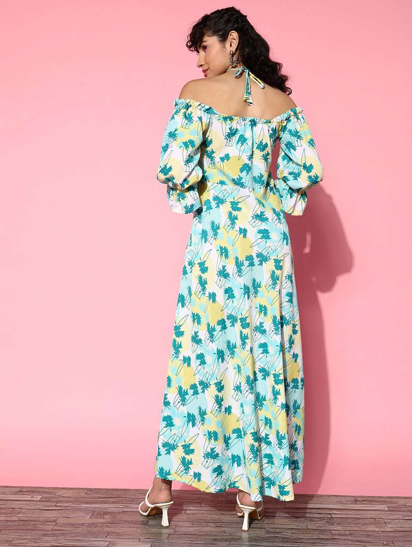 white printed a-line dress - 21134457 -  Standard Image - 2