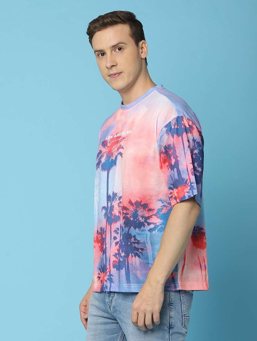 men round neck printed t-shirt - 21134980 - Standard Image - 2