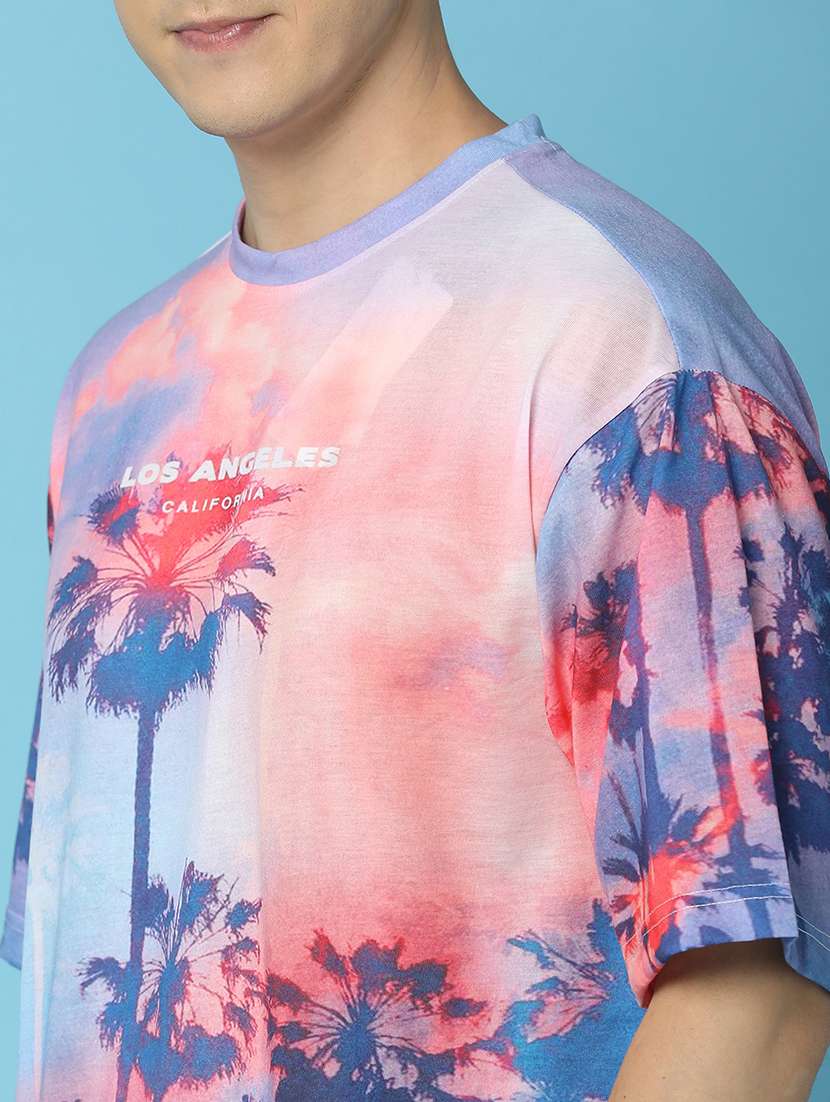 men round neck printed t-shirt - 21134980 - Standard Image - 7