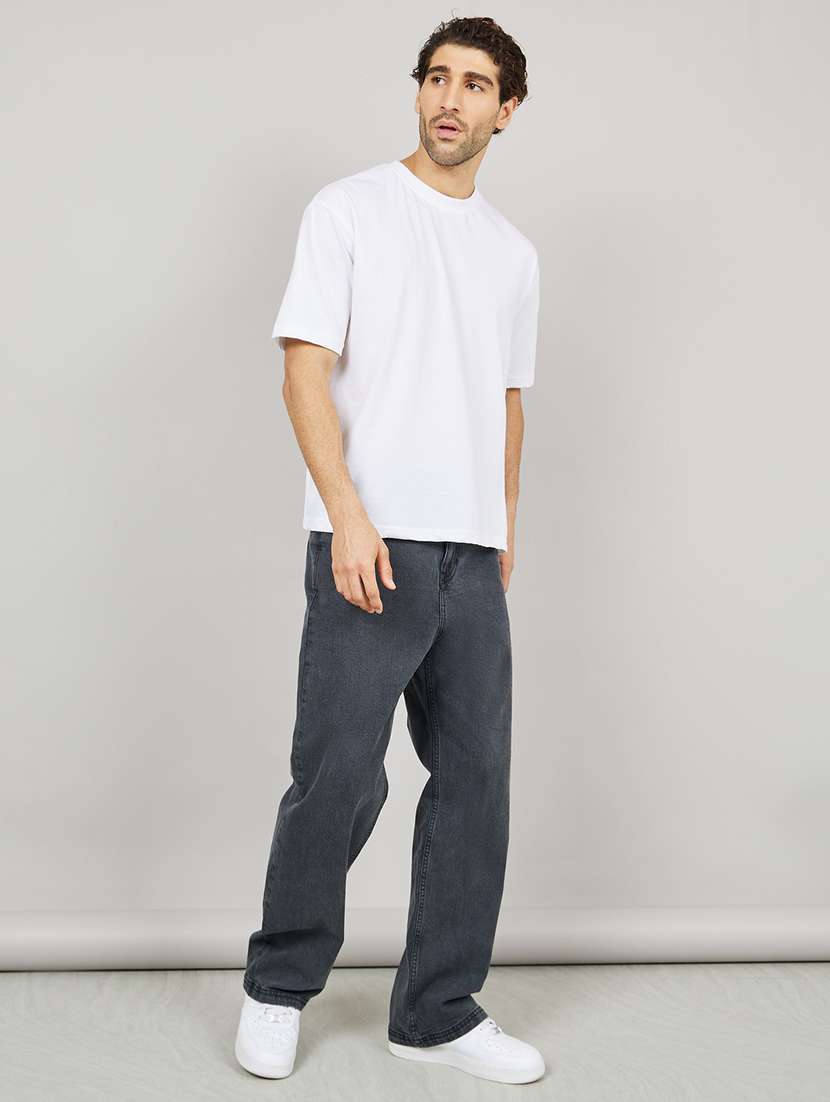 men black solid relaxed fit jean - 21135308 -  Standard Image - 2