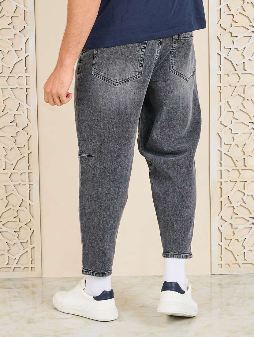 Men Mid Rise Plain Jeans