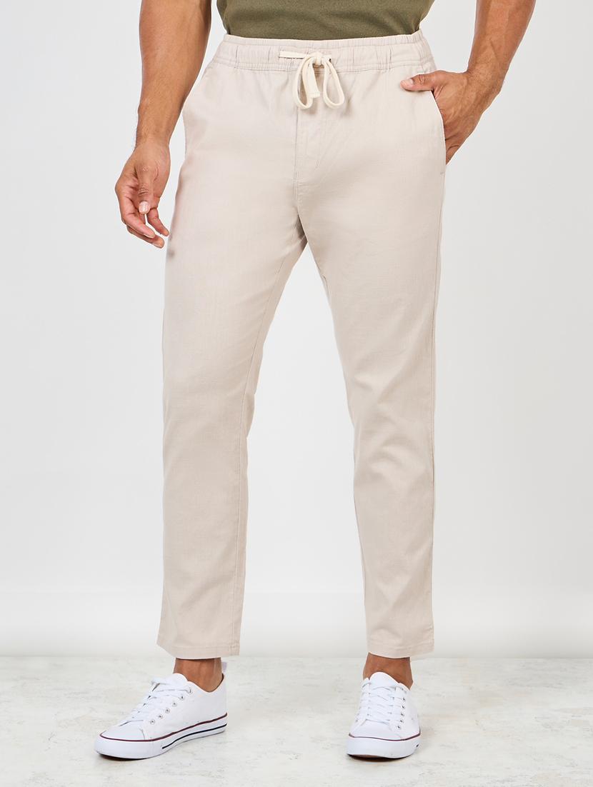 men mid rise cotton chinos - 21135403 - Zoom Image - 0