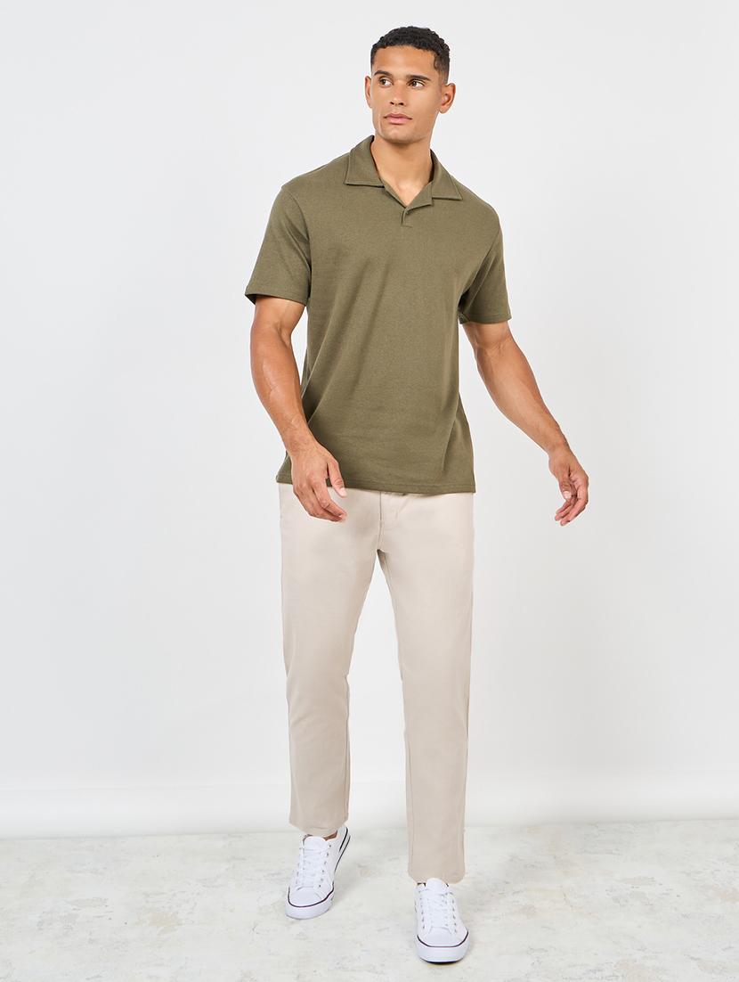 men mid rise cotton chinos - 21135403 - Standard Image - 2