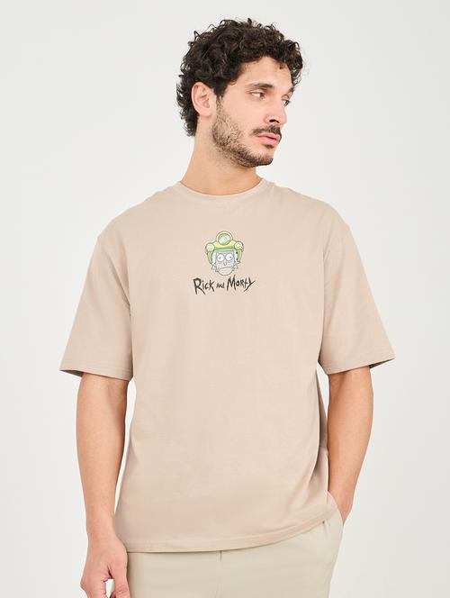men check print t-shirt - 21135418 - Standard Image - 0