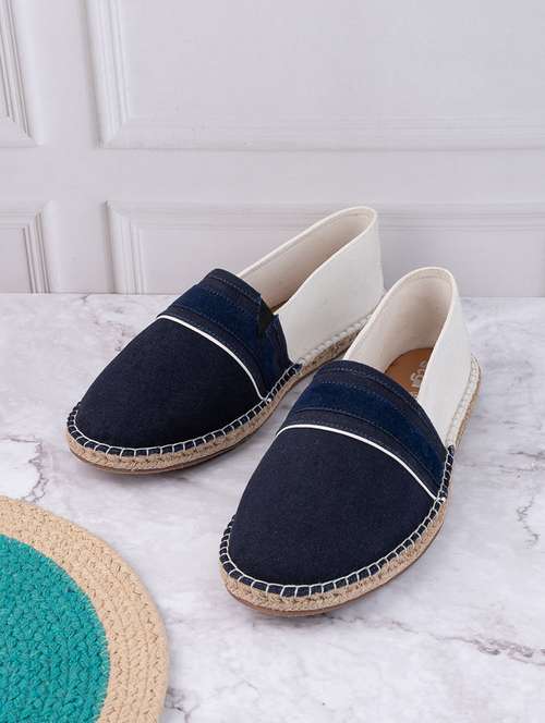 men navy blue slip on espadrille - 21135475 -  Standard Image - 0