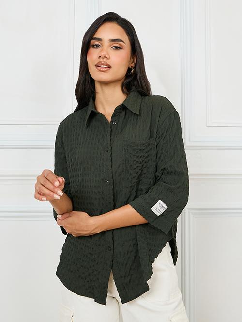 women self designed collared shirt - 21135649 -  Standard Image - 0