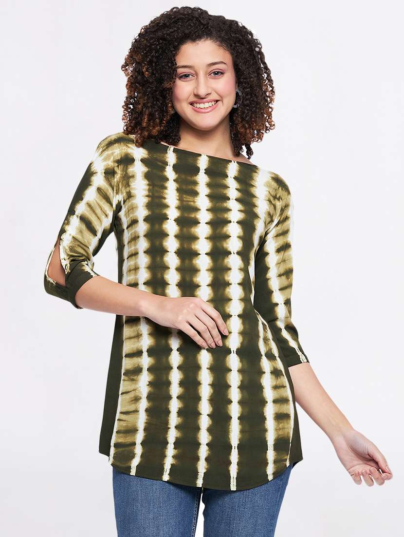 women tie & dyed regular tunic