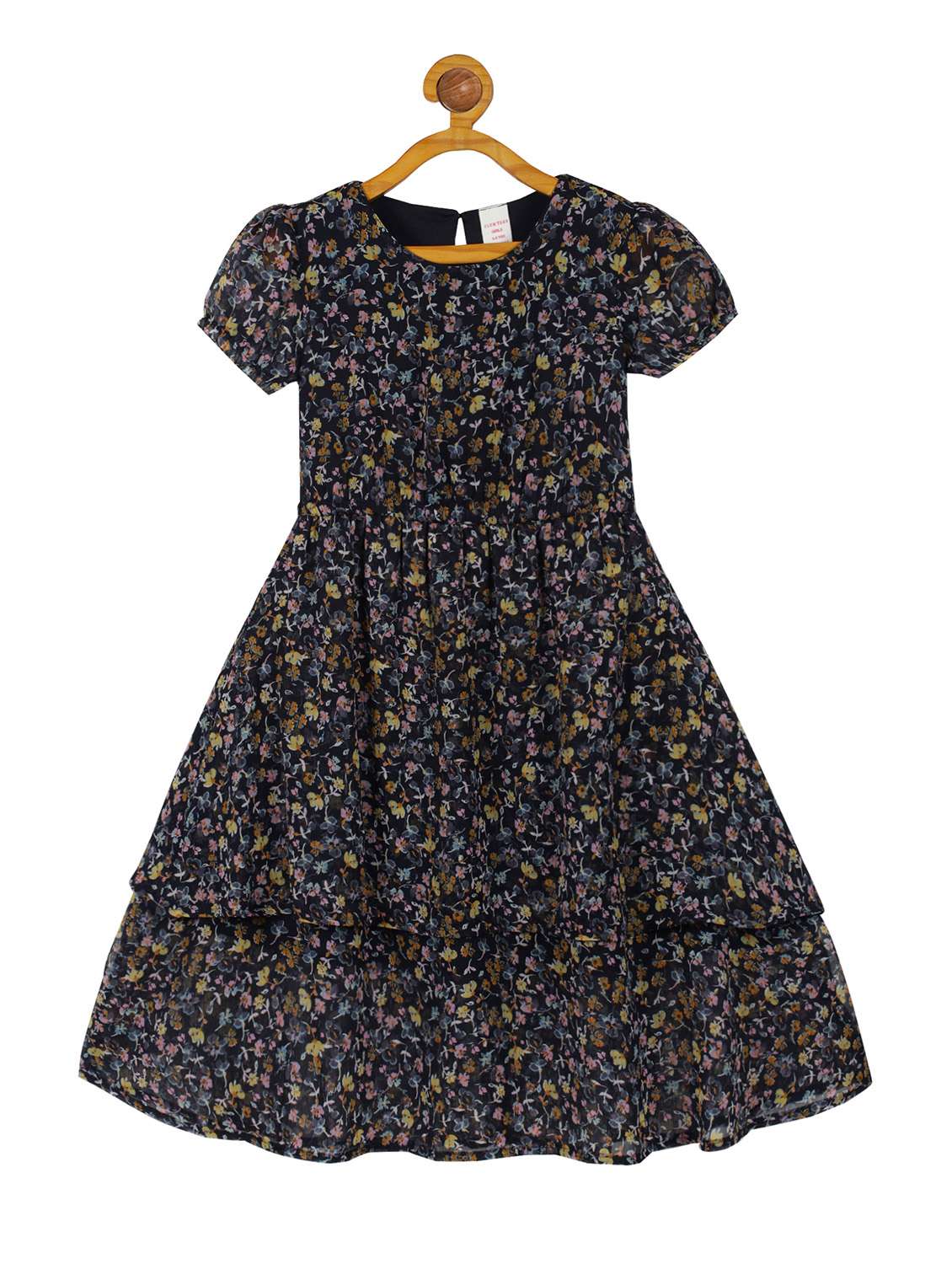 navy blue printed frock - 21135937 - Zoom Image - 0