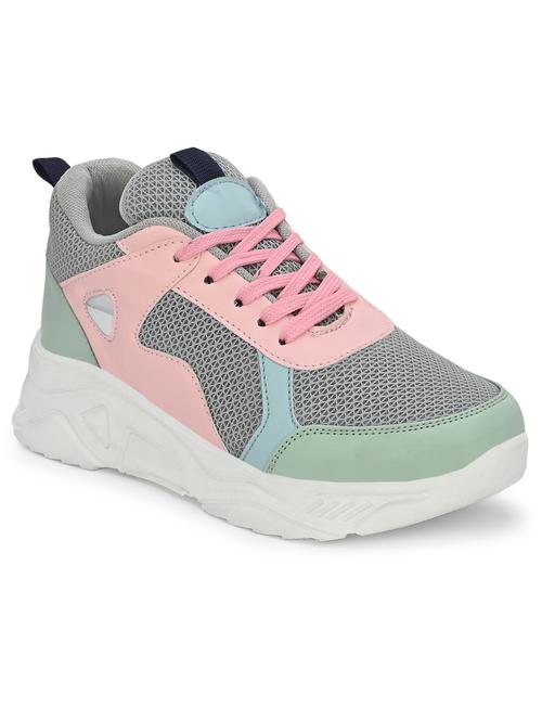 grey lace-up detailed sports shoes - 21136045 -  Standard Image - 0