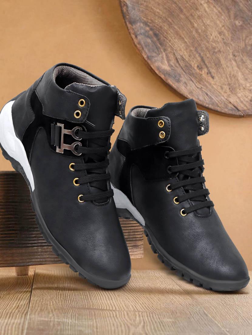men black lace up sport shoes - 21136464 - Zoom Image - 0