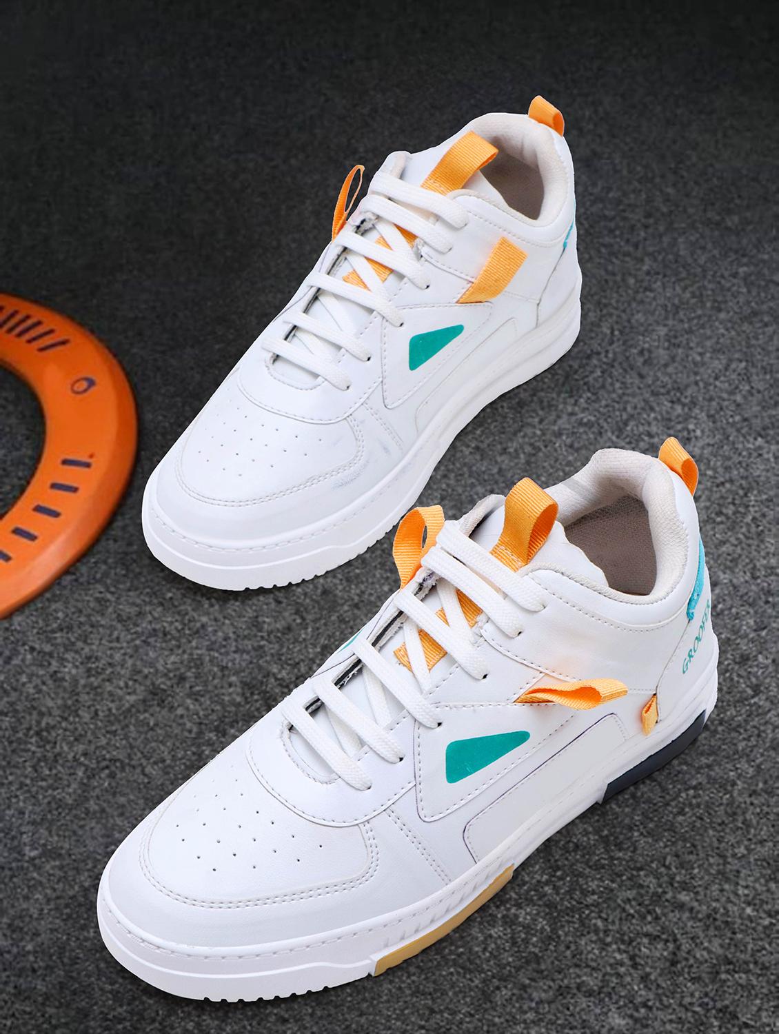 solid white lace up sneaker - 21136470 -  Zoom Image - 0