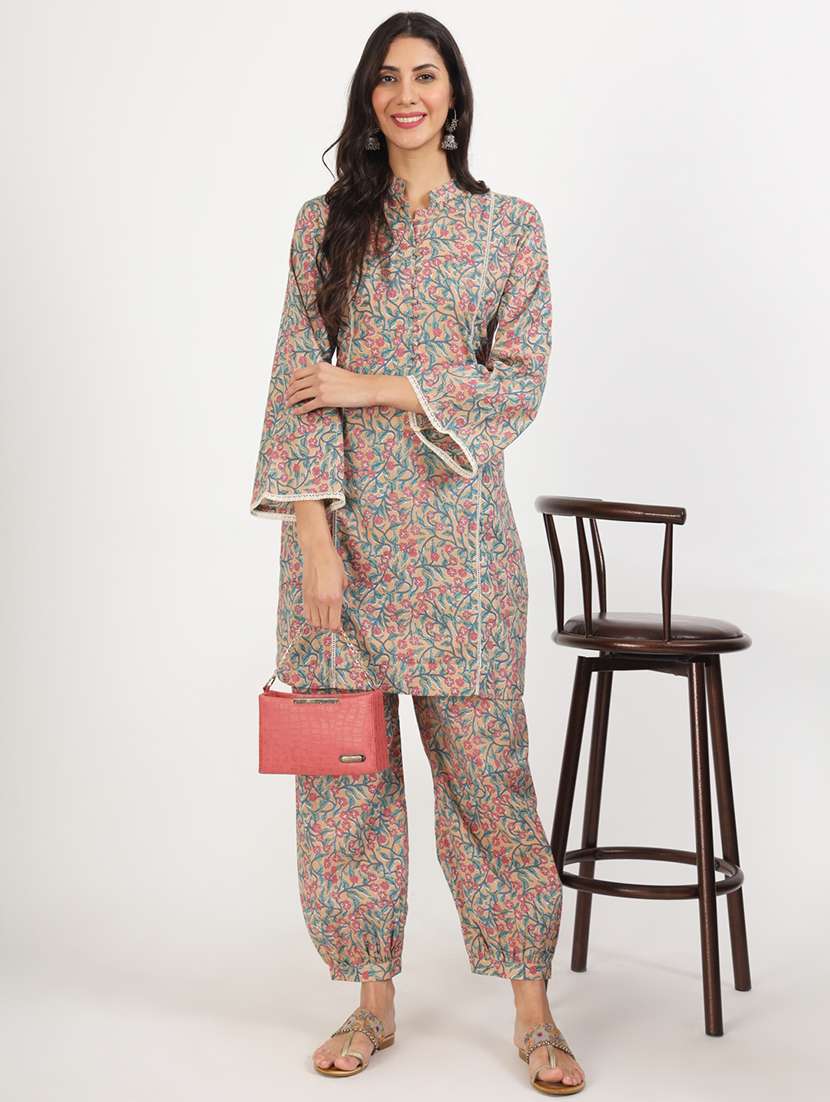 women printed kurta salwar set