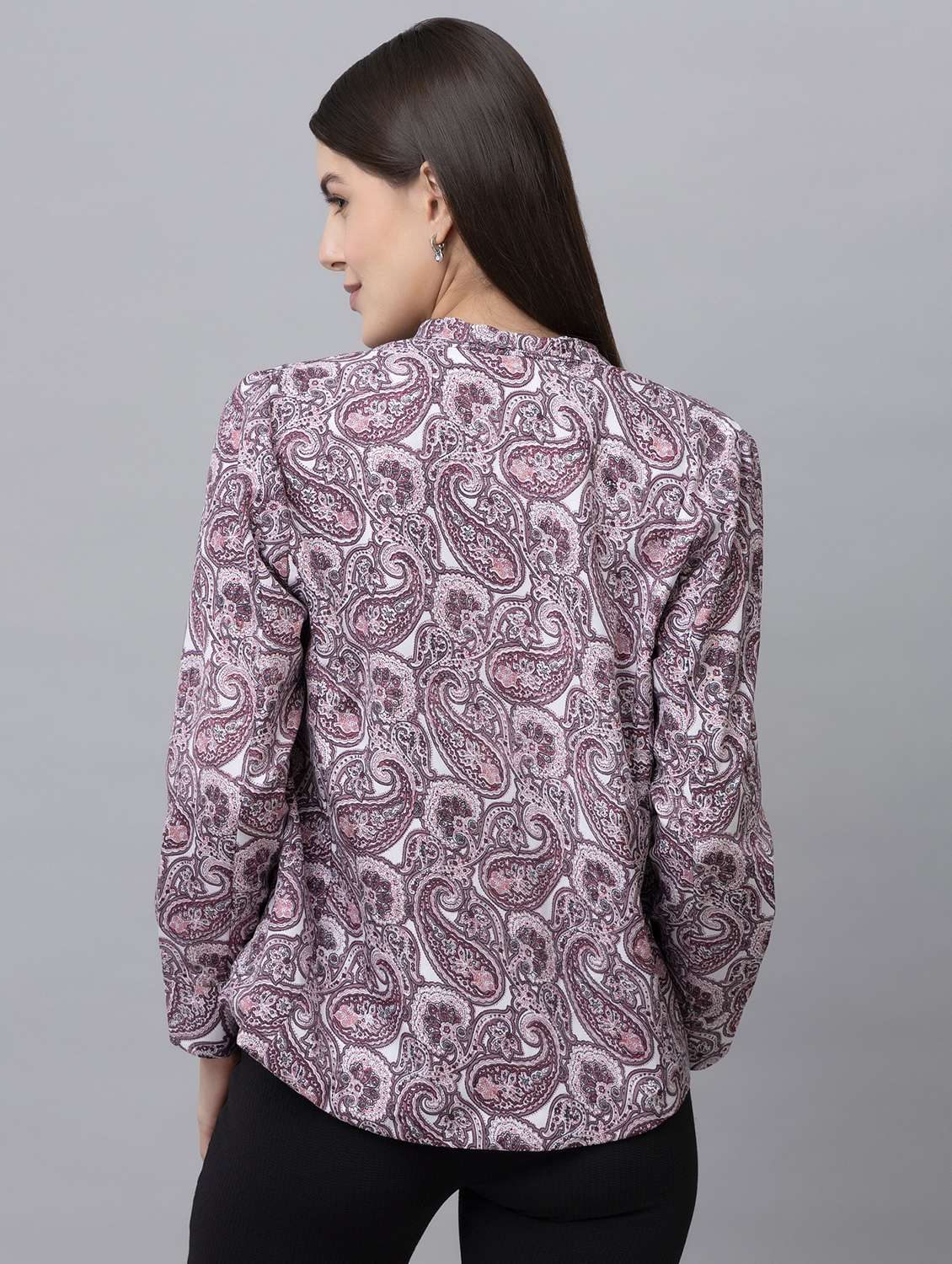 women white paisley printed shrug - 21137834 -  Standard Image - 2