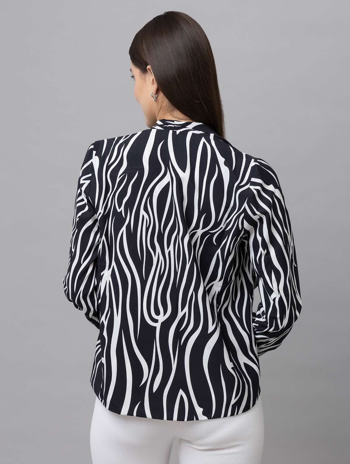 women black animal printed shrug - 21137836 -  Standard Image - 2