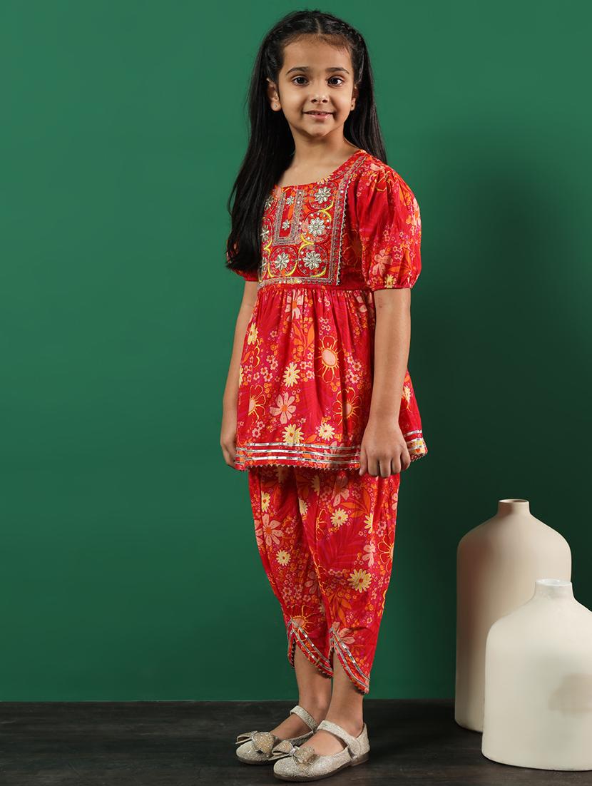 girls printed suit set - 21138298 - Standard Image - 2