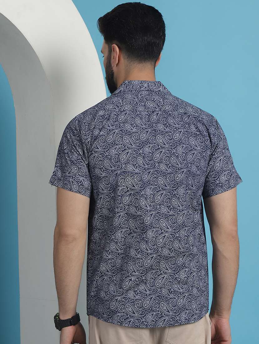 men short sleeved printed casual shirt - 21139366 -  Standard Image - 2