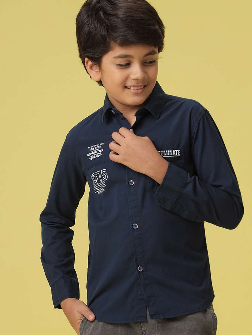 boys long sleeve collared shirt - 21139444 -  Standard Image - 2