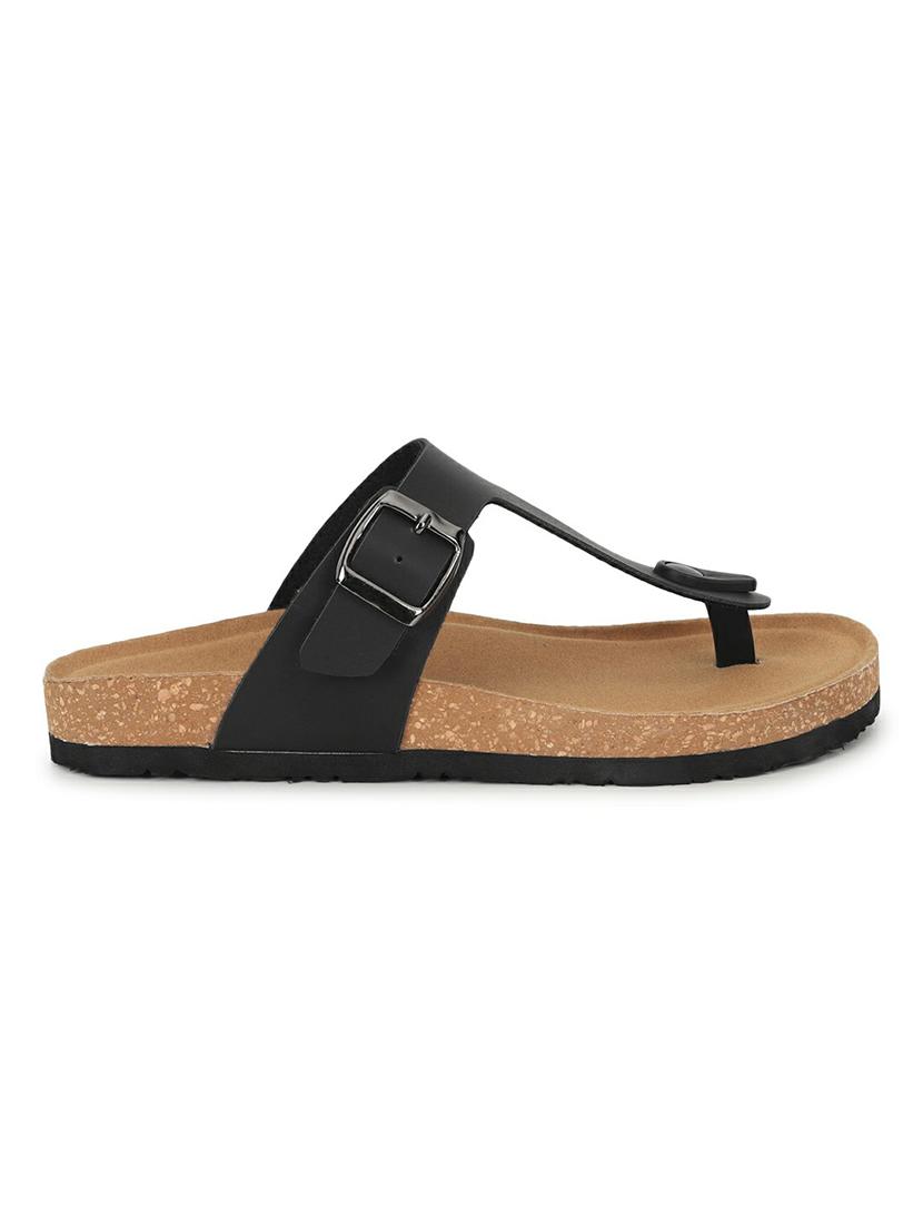 women black slides flip flop - 21140072 - Standard Image - 2