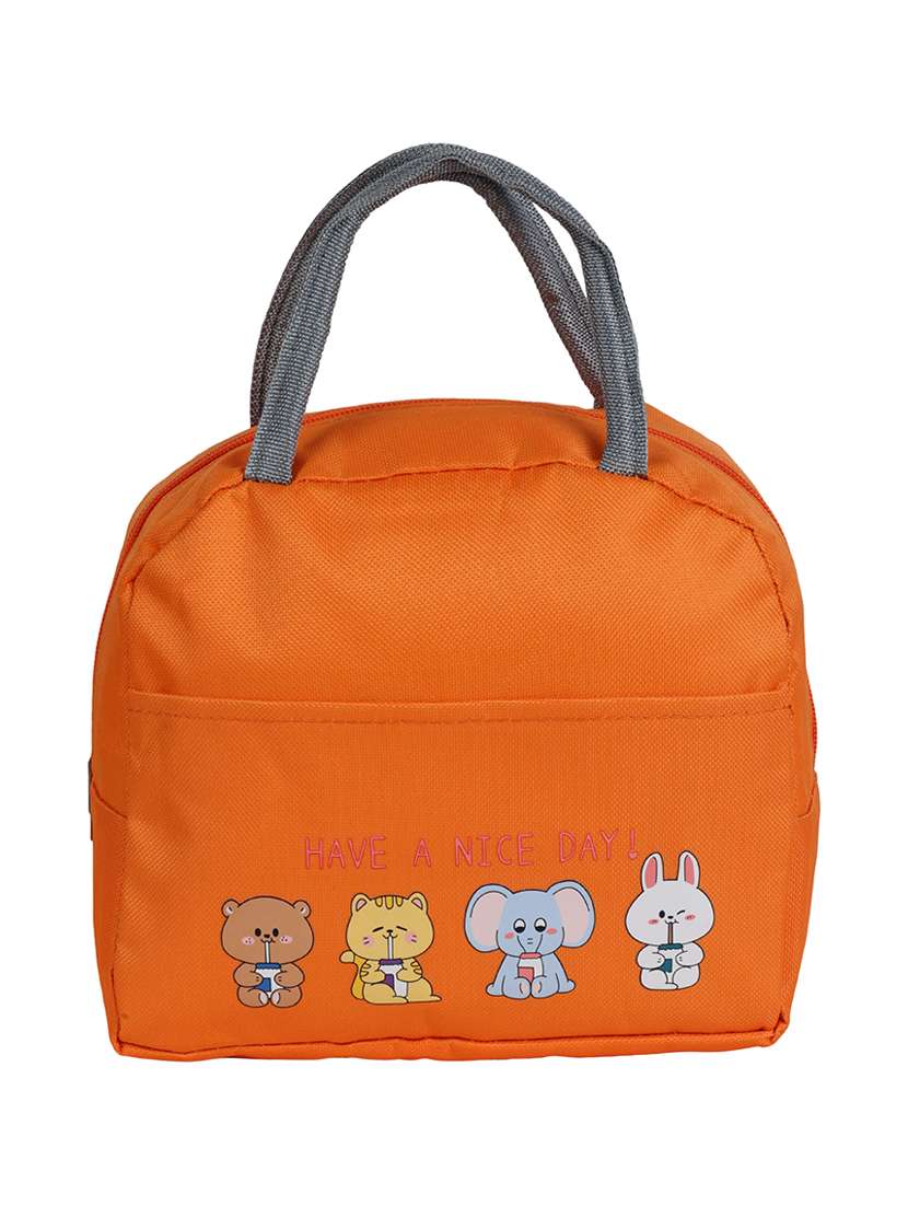 orange polyester utility bag