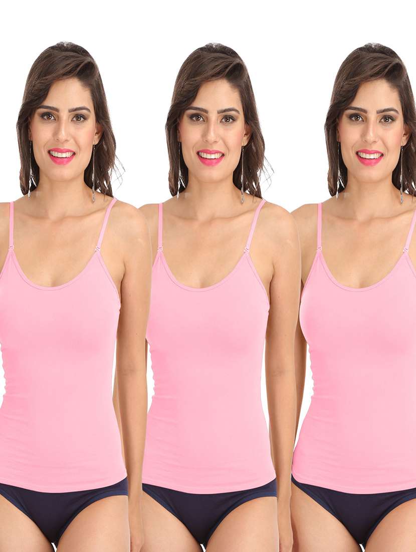 pack of 3 solid camisoles