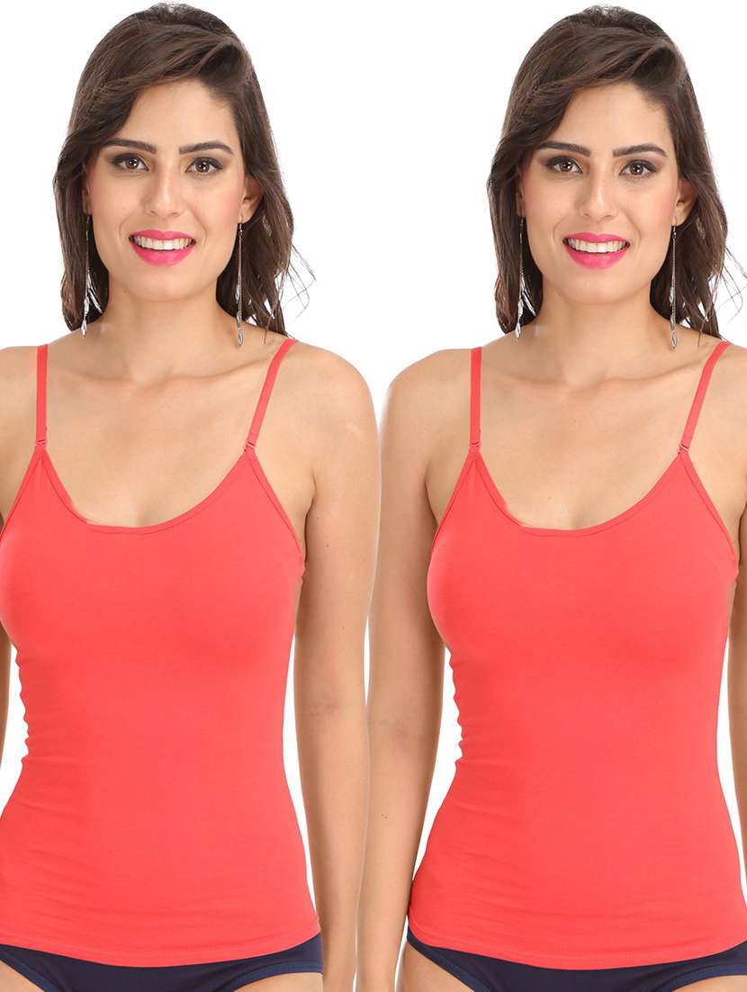 pack of 2 solid camisoles