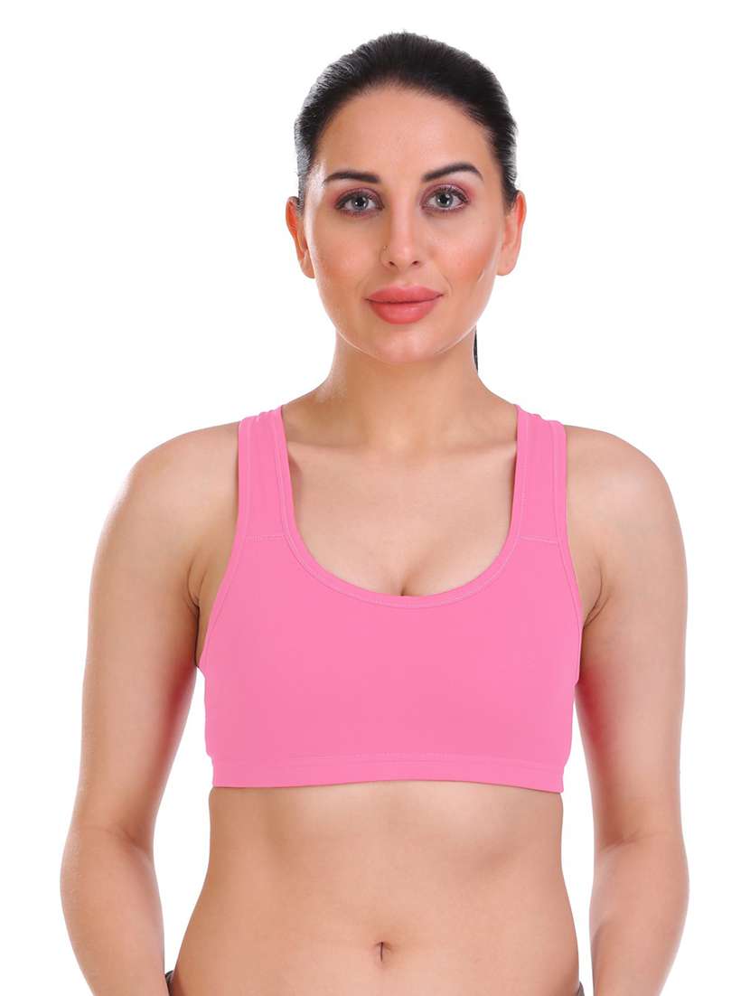 women solid set of 2 sports bra - 21140988 -  Standard Image - 2