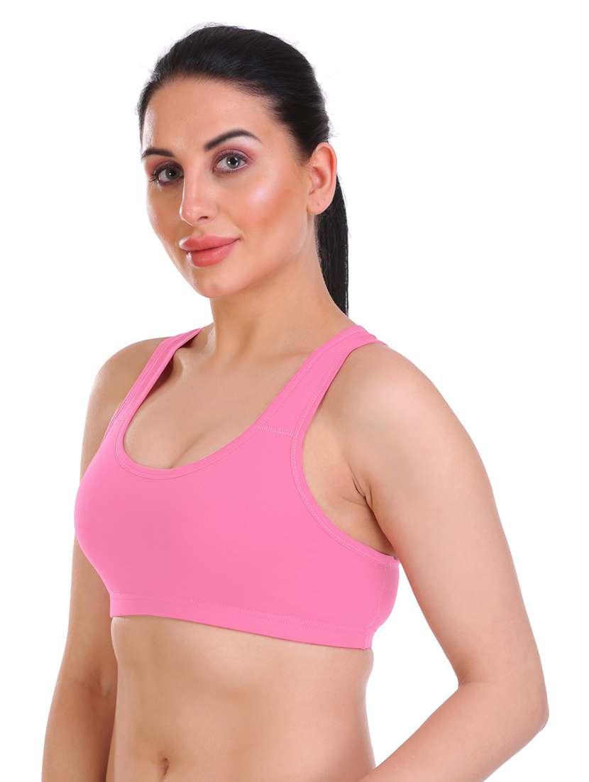 women solid set of 2 sports bra - 21140991 -  Standard Image - 2