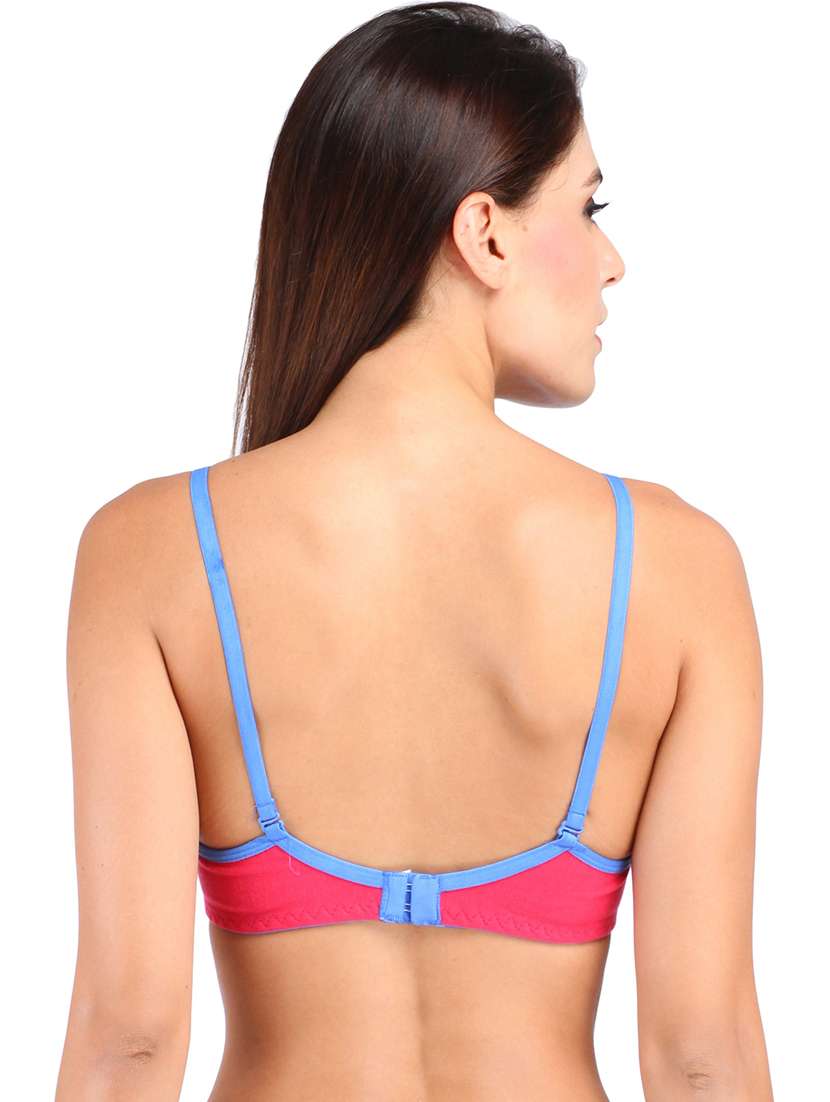 pink cotton tshirt bra - 21141078 -  Standard Image - 2
