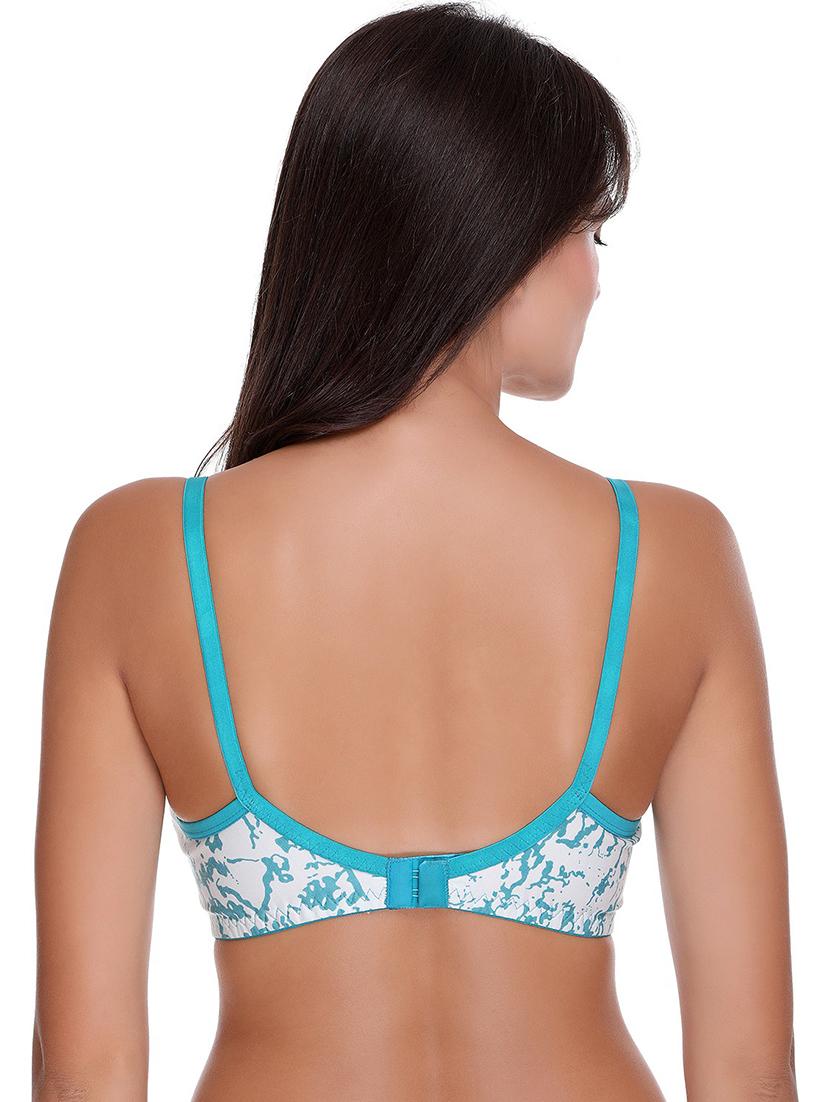 sea green cotton blend t-shirt bra - 21141195 - Standard Image - 2