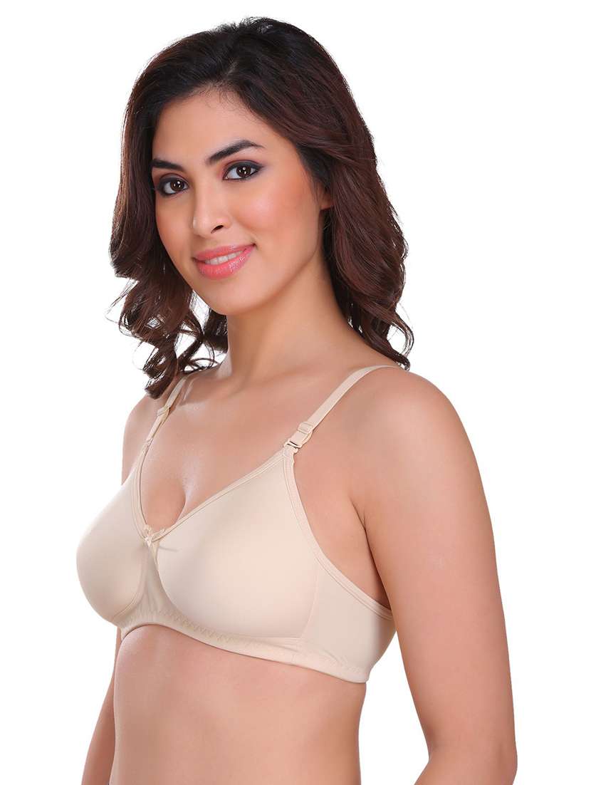 women pack of 2 solid t-shirt bra - 21141376 -  Standard Image - 2