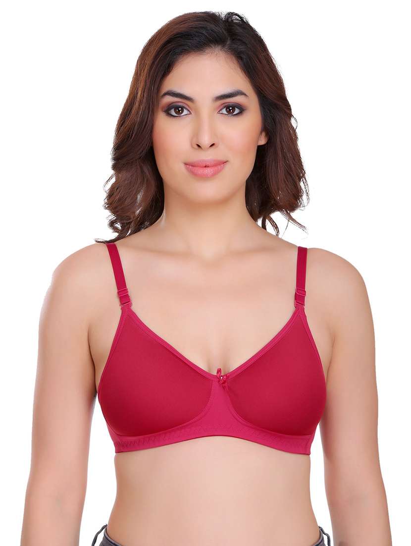 women pack of 2 solid t-shirt bra - 21141382 -  Standard Image - 2