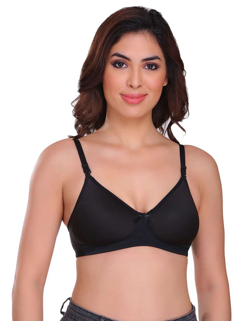 women pack of 2 solid t-shirt bra - 21141393 -  Standard Image - 2